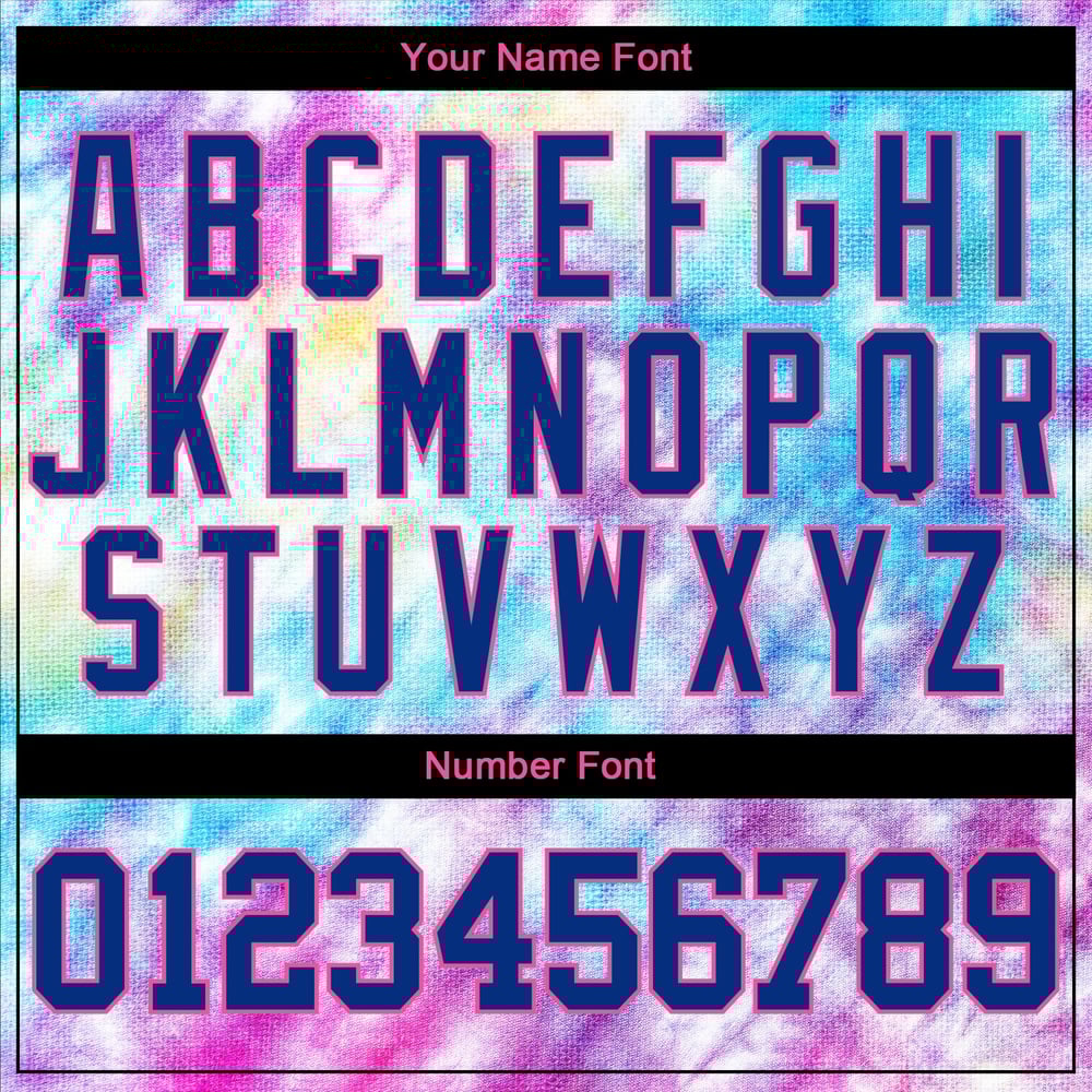 Corbata de béisbol 3D auténtica, color rosa rey, teñida a medida