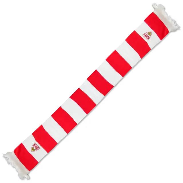 VfB Stuttgart Block Stripe Scarf - Whitr/Red