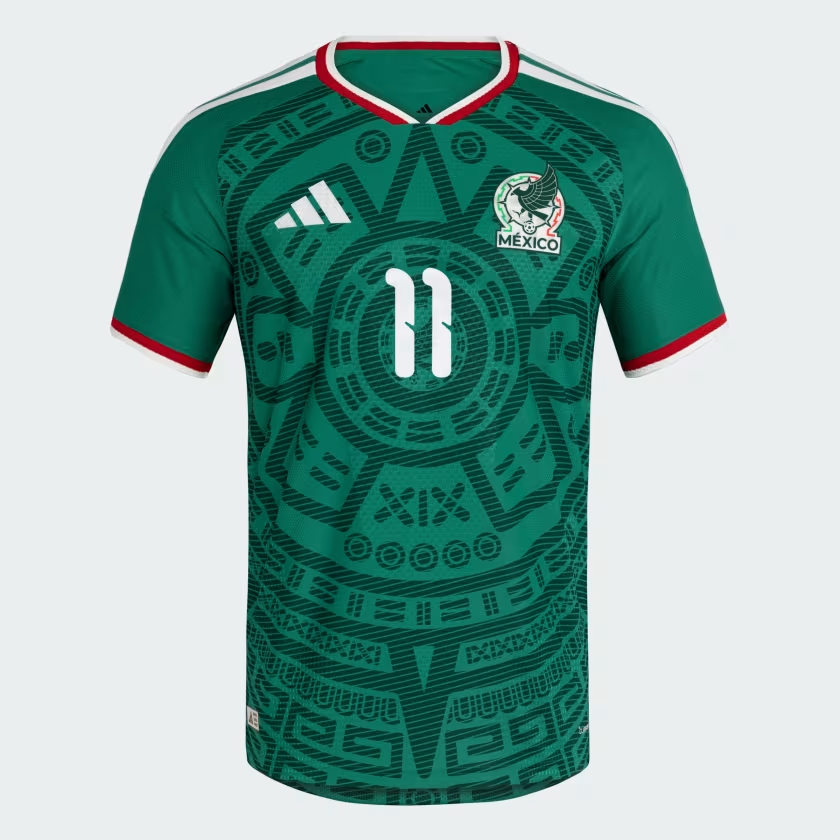Men's Mexico 2026 Home Authentic World Cup Shirt S. GIMENEZ #11