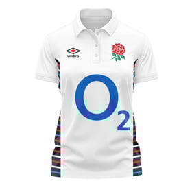 Women's England Rugby 2024/25 Home Polo Shirt