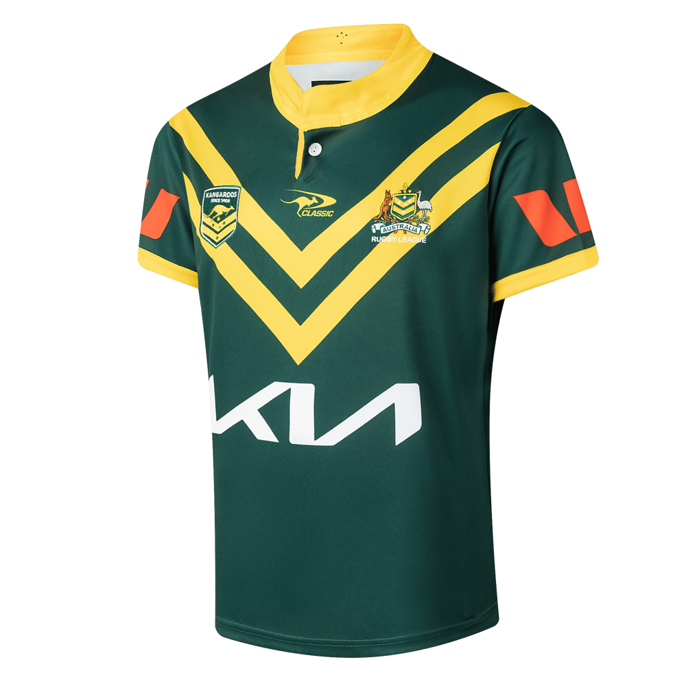 Kid's Australian Kangaroos 2025/26 Home Shirt