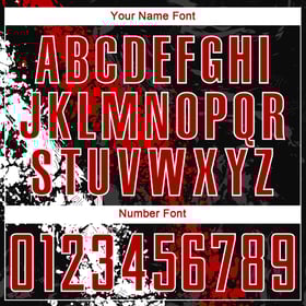 Sublimation Custom Black Red-White Jersey Uniform Soccer