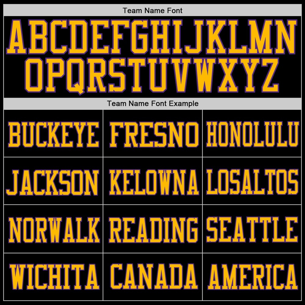 Mesh Football Jersey Custom Authentic Purple-Gold Black