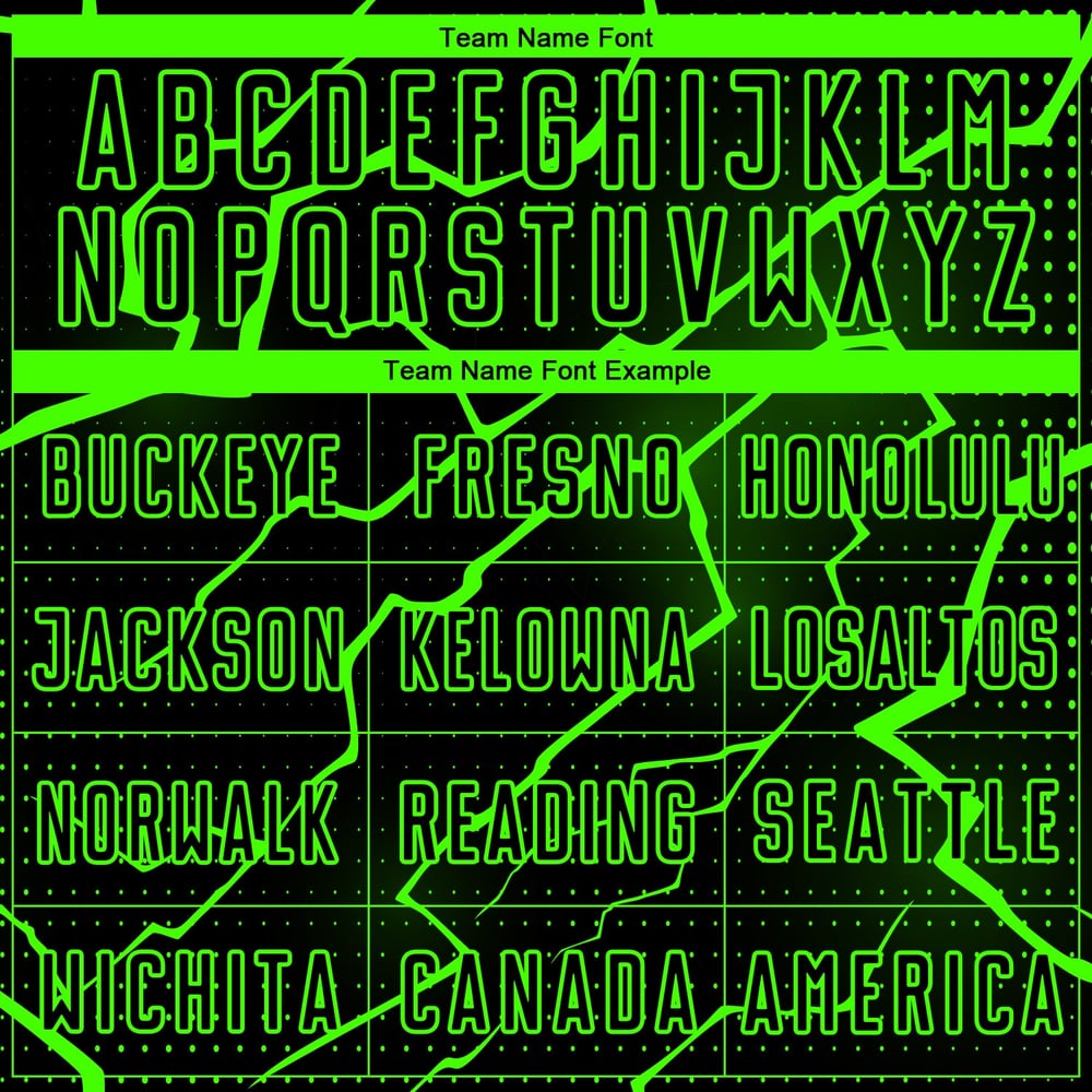 Custom Aurora Black Sublimation Jersey Green Uniform Lightning Soccer