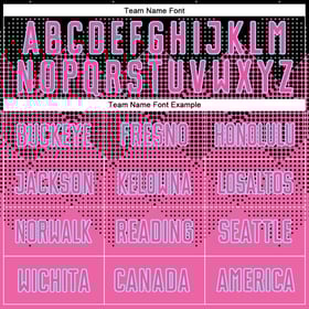 Black-LIght Sublimation Custom Jersey Soccer Uniform Pink Shape Blue Gradient Square