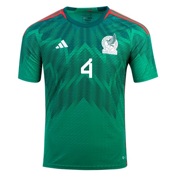 Edson Alvarez #4 Mexiko Heimtrikot Weltmeisterschaft 2022