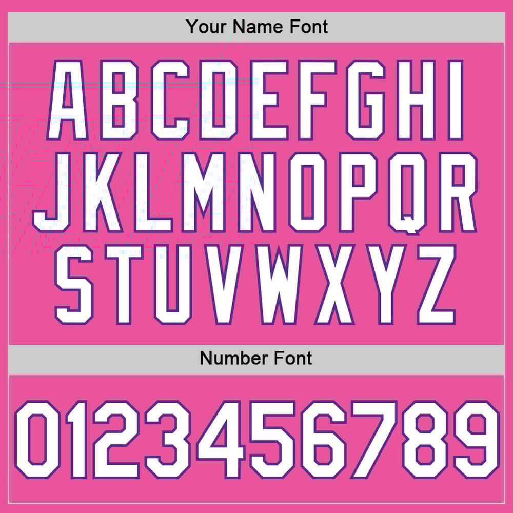 Pink White-Purple Baseball Authentic Custom Sleeveless Jersey