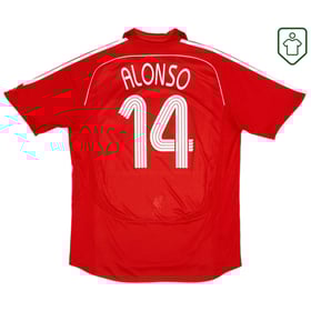 Men's Liverpool 2006/08 Home Retro Shirt Alonso #14