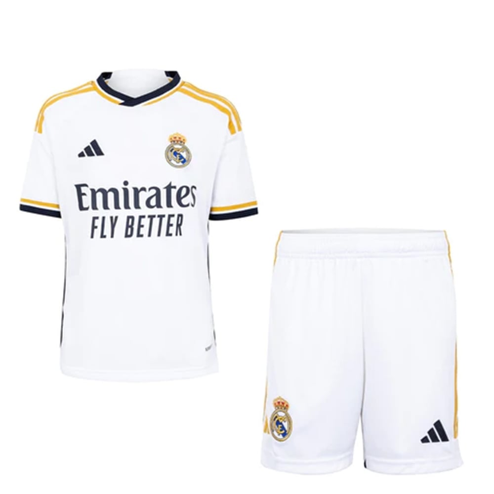 Kid's Real Madrid Home Jersey+Shorts 23/24
