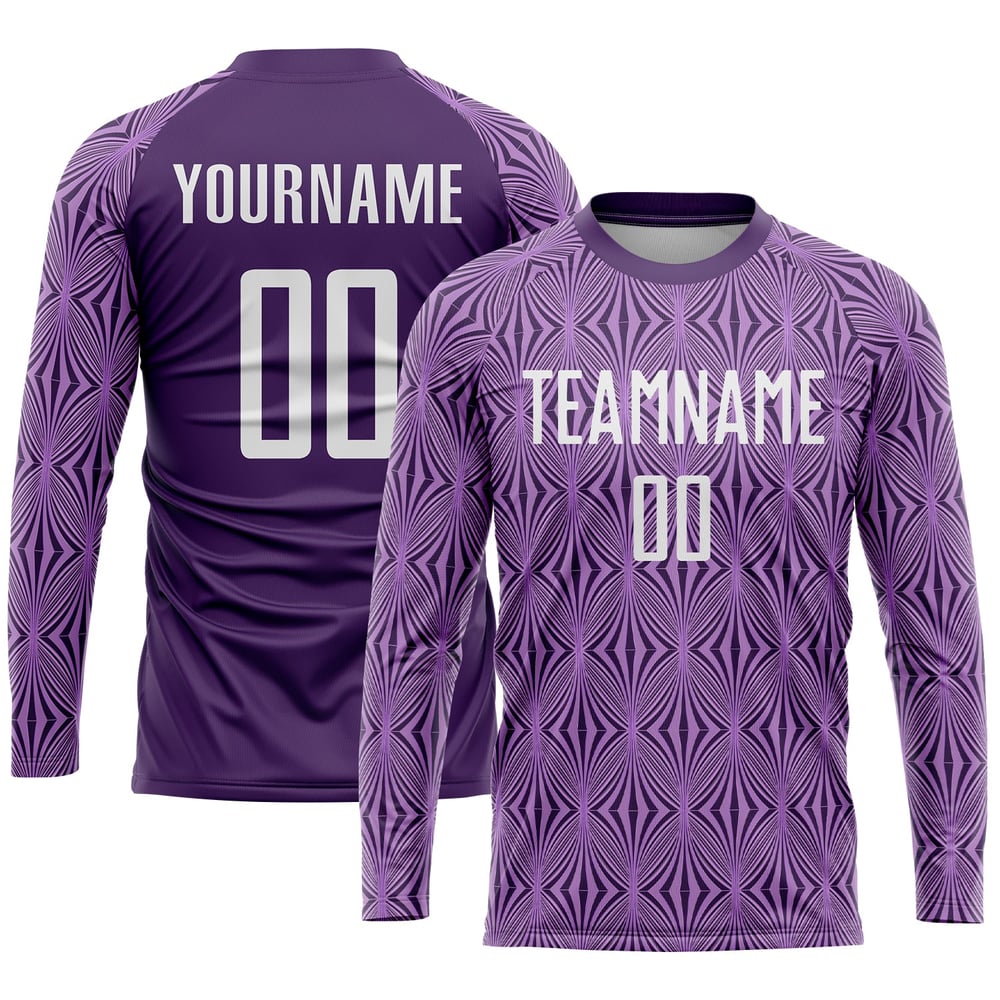 Soccer Jersey Purple Uniform White Custom Sublimation