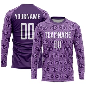 Soccer Jersey Purple Uniform White Custom Sublimation