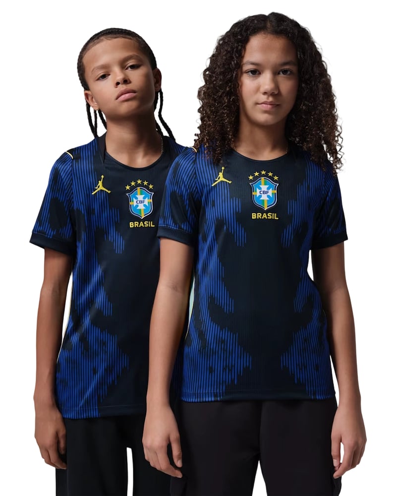Maglia Coppa del Mondo 2026 Trasferta Brasile Bambino
