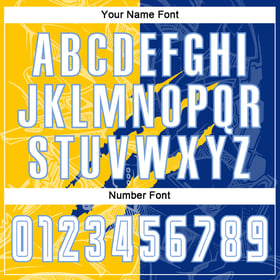 Soccer Royal Scratch White Custom Yellow-Light Jersey Graffiti Pattern Blue Sublimation Uniform