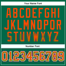 Authentic Kelly Sleeveless Jersey Baseball Orange-White Custom Green