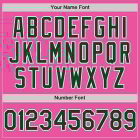 Baseball Sleeveless Green-White Authentic Jersey Pink Custom