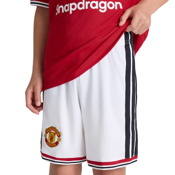 Pantalones Cortos Locales Infantiles Manchester United 2026/27 - Blanco