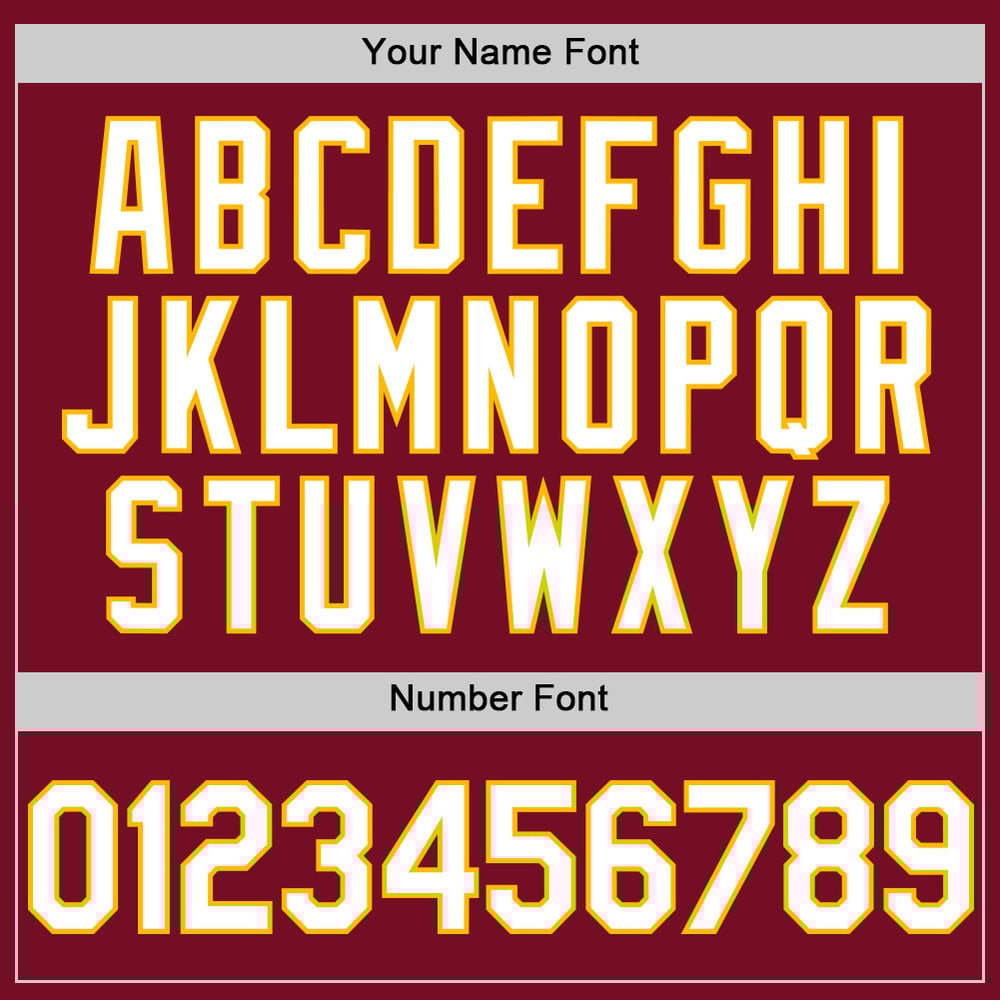 Jersey Crimson White-Gold Baseball Custom Sleeveless Authentic