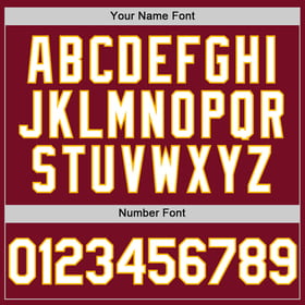 Jersey Crimson White-Gold Baseball Custom Sleeveless Authentic