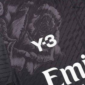 Real Madrid Y-3 Vierte Trikot Schwarz Spielerversion 23/24