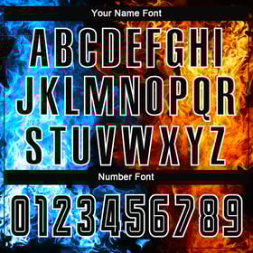 Sublimation Custom Figure Uniform Black-White Soccer Jersey Flame