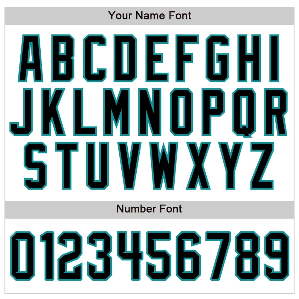 Baseball Jersey Black-Teal Sleeveless Custom Authentic White