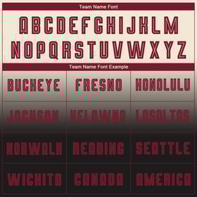 Long Soccer Sublimation Sleeve Cream Crimson-Black Uniform Custom Jersey Fashion Fade