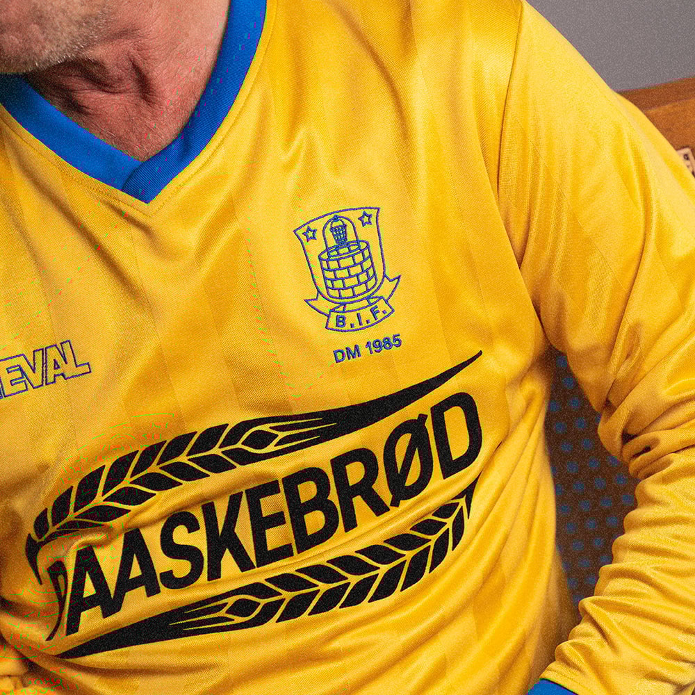 Camiseta Retro de Manga Larga Brøndby IF x COPA DM 1985 para Hombre