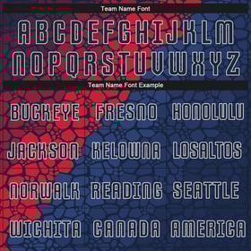 Jersey Sublimation Soccer Navy Navy-Red Uniform Custom