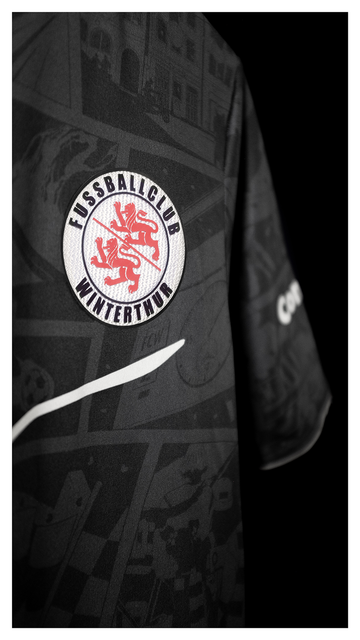 Herren FC Winterthur 2025/26 Auswärtstrikot - Schwarz