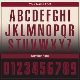 Long Soccer Sublimation Sleeve Cream Crimson-Black Uniform Custom Jersey Fashion Fade