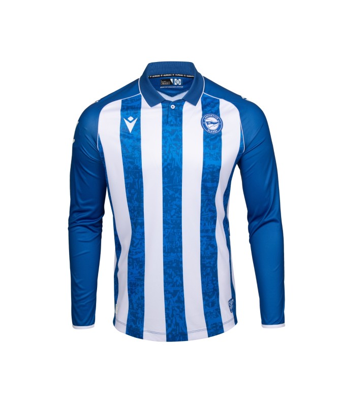 Maglia Home a Maniche Lunghe Senza Sponsor Alavés 2026/27 Bambino