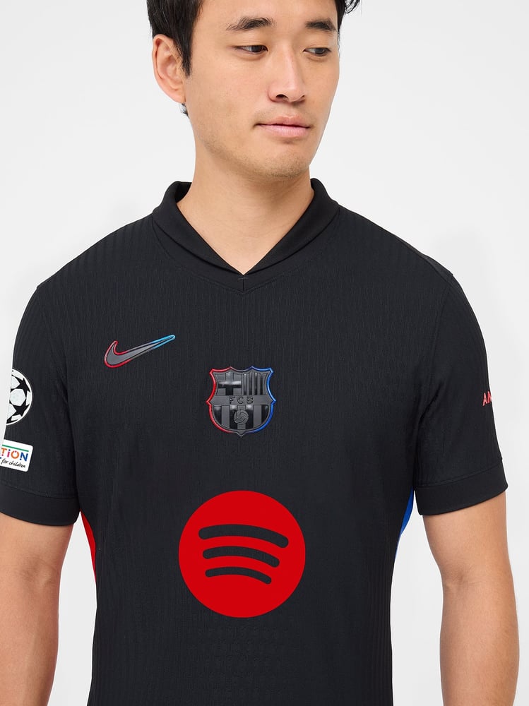 Herren FC Barcelona 2024/25 Auswärts Authentisches UCL Trikot