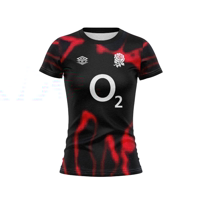 Women's England Rugby 2024/25 Third Warm Up Shirt - Heatmap