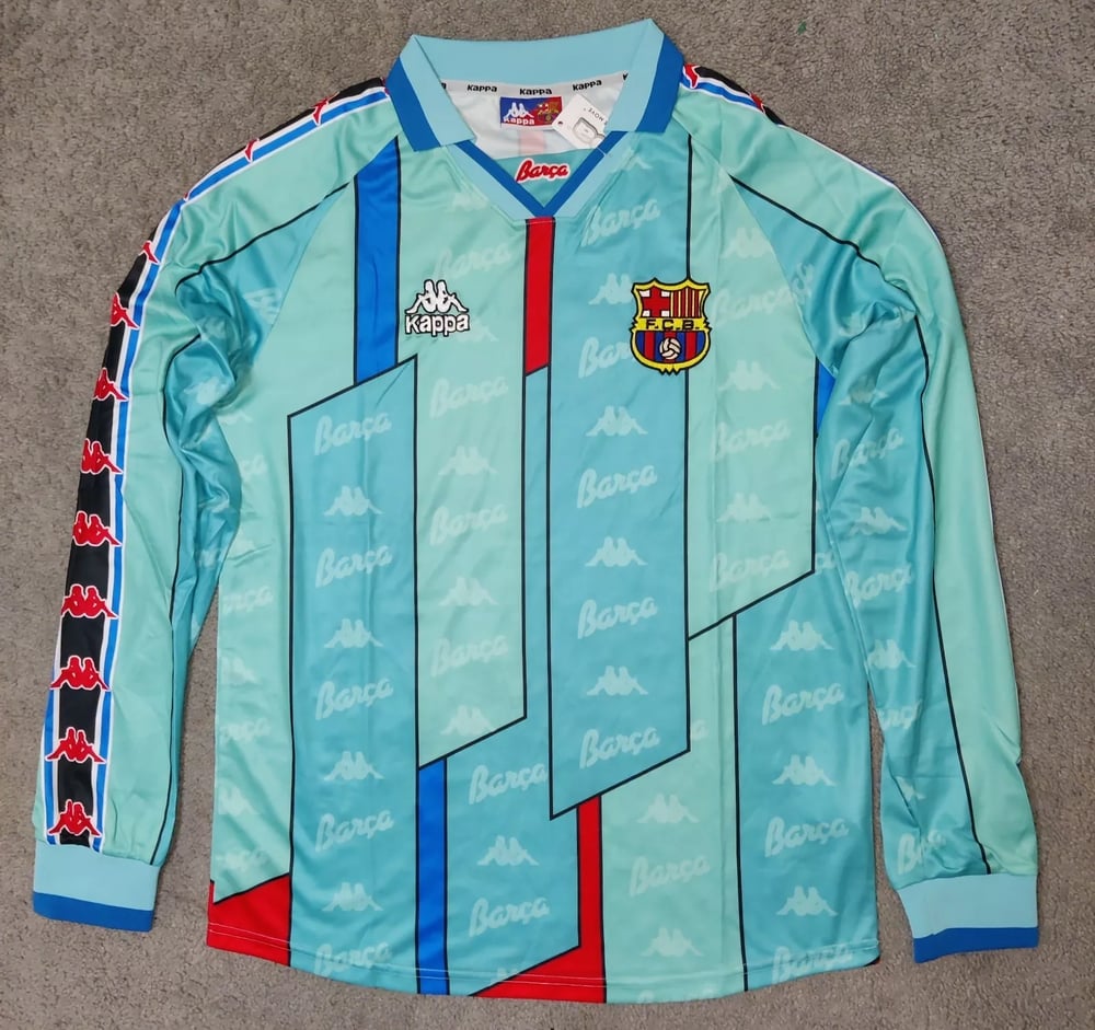 FC Barcelona 1995/97 Auswärtstrikot Langarm