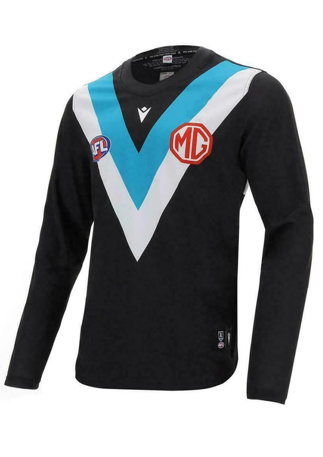 Men's Port Adelaide Power 2024 Home Long Sleeve Guernsey