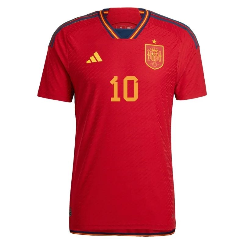 Pedri #10 Spanien Heimtrikot Weltmeisterschaft 2022