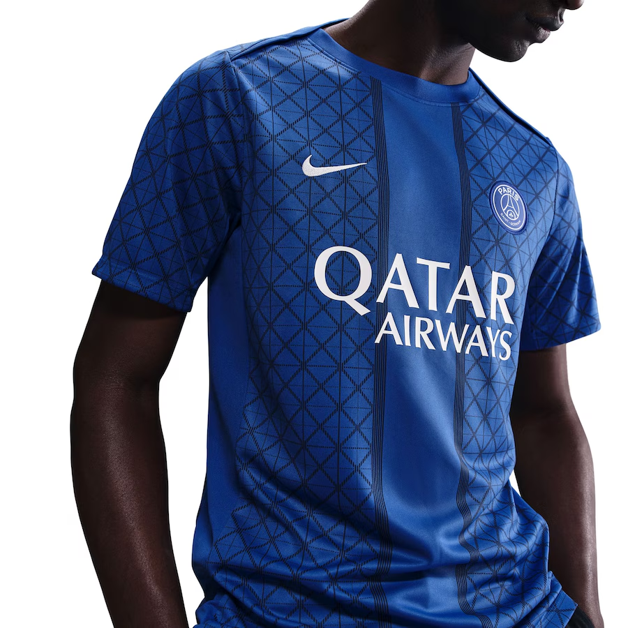 Kinder PSG 2025/26 Drittes Aufwärmtrikot - Blau