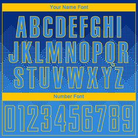 Blue-Gold Custom Jersey Soccer Powder Royal Sublimation Uniform