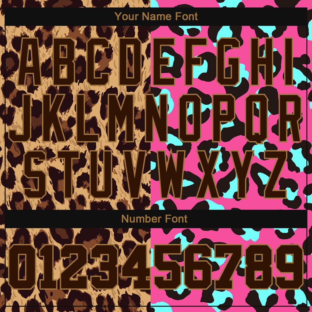 Camiseta de béisbol con diseño personalizado auténtico de leopardo 3D