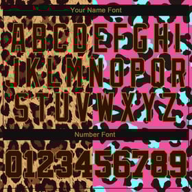 Camiseta de béisbol con diseño personalizado auténtico de leopardo 3D