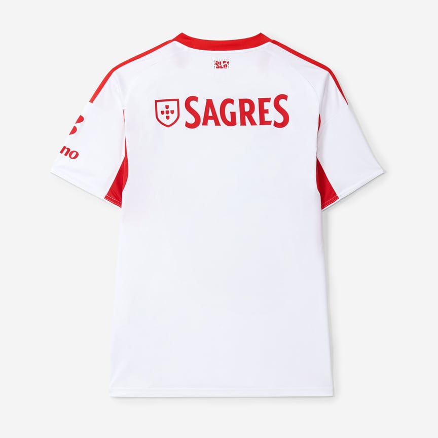 Homme SL Benfica 2025/26 Maillot Extérieur - Blanc