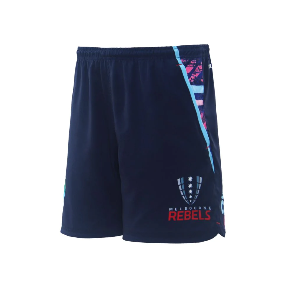 Kid's Melbourne Rebels 2023 Third Gym Shorts 