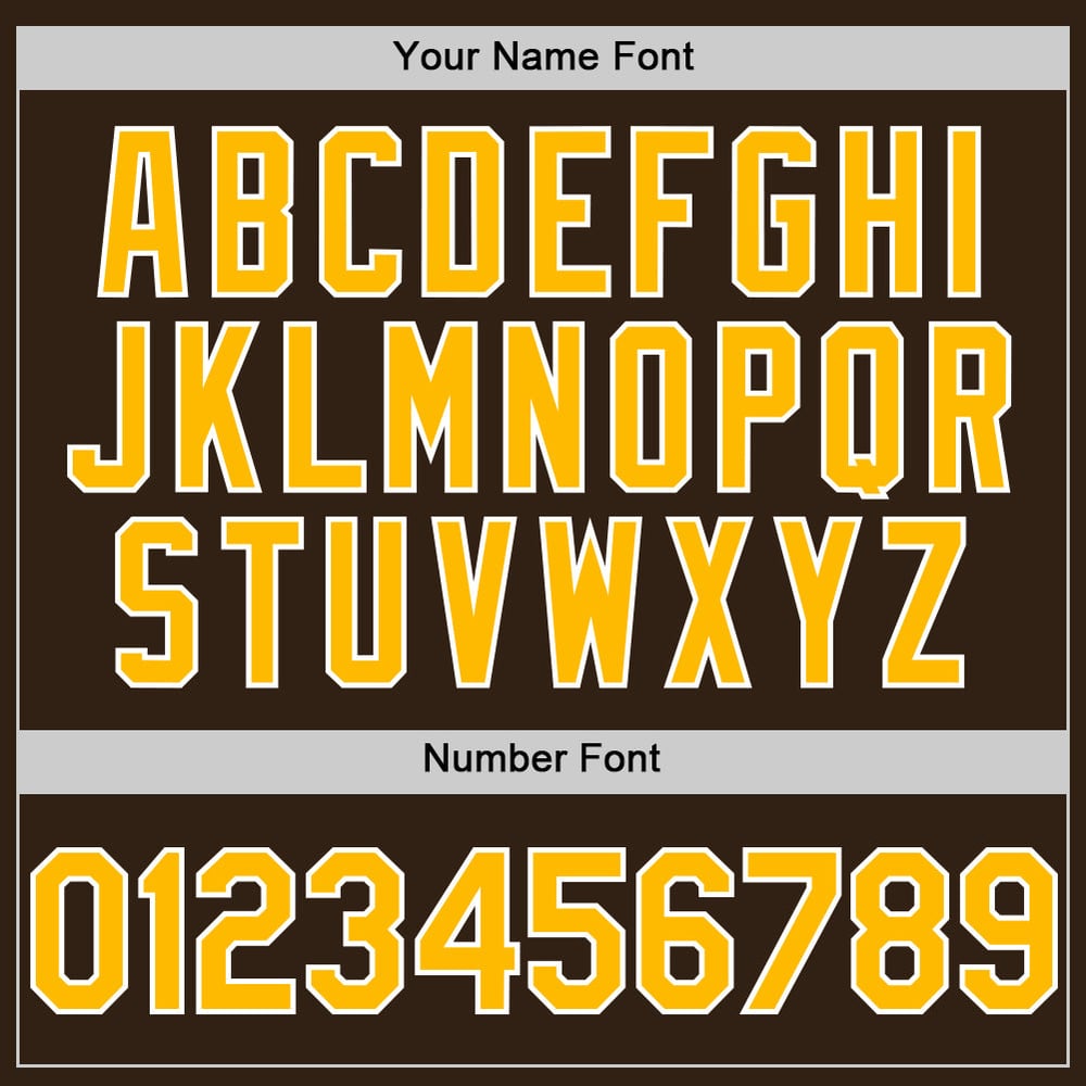 Authentic Baseball Jersey Sleeveless Custom Brown Gold-White