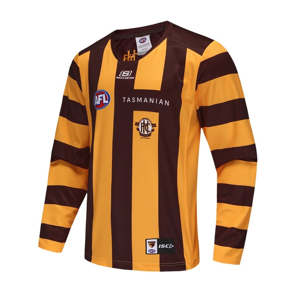 Kid's Hawthorn Hawks 2025 Home Long Sleeve Guernsey