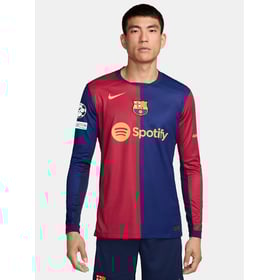 Men's FC Barcelona 2024/25 Home Long Sleeve UCL Shirt