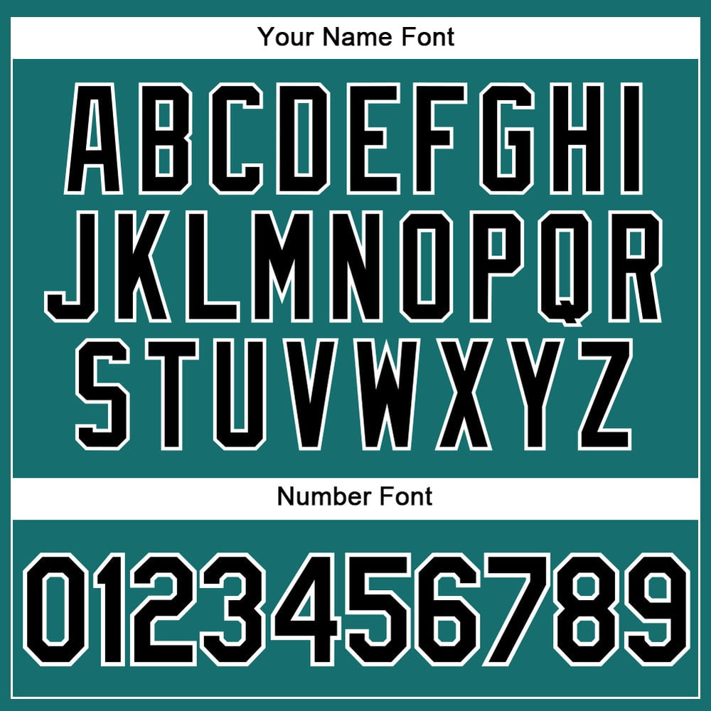 Camiseta de béisbol sin mangas personalizada, color negro y blanco, auténtica, color aguamarina