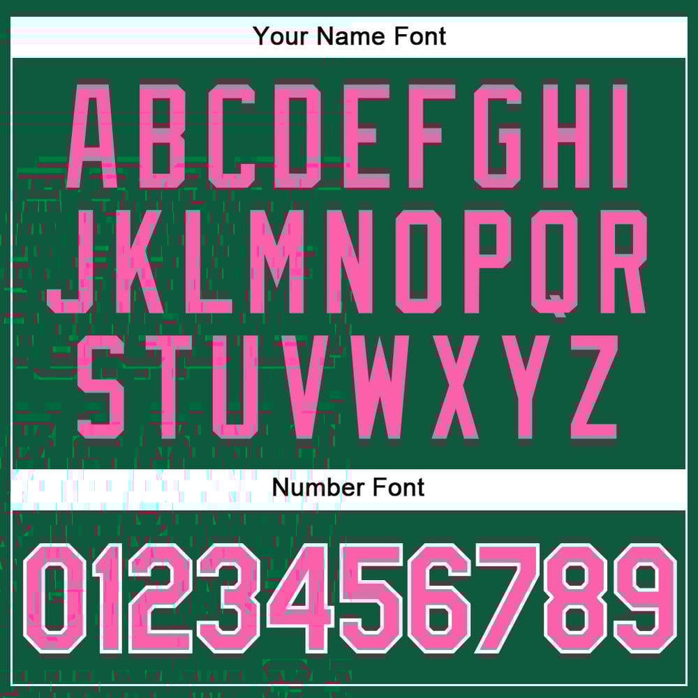 Camiseta de béisbol auténtica Kelly rosa y blanca personalizada