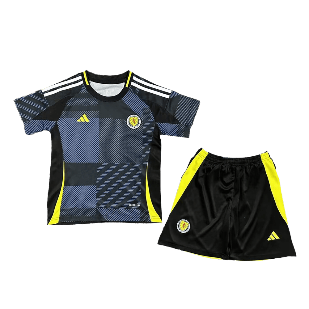 Kinder Schottland Heimtrikot+Kurze Hosen EURO 2024