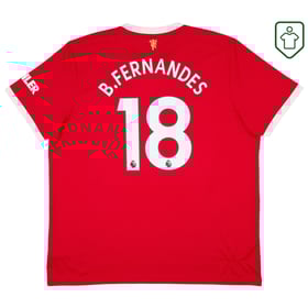 Herren Manchester United 2021/22 Heim Retro Shirt B. Fernandes #18