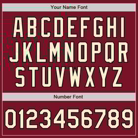 Jersey de béisbol de moda carmesí con desvanecimiento, auténtico, personalizado, con rayas crema-negro